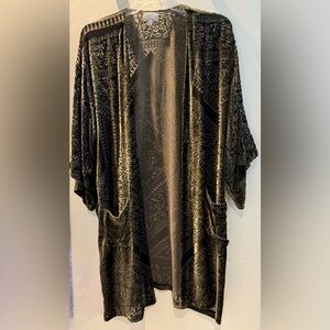 Johnny Was Jade Kimono in soft green NWOT